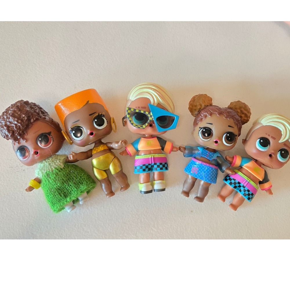 LOL Surprise Doll‎ Lot of 5 MGA Figures Outfits Accessories Neon Dance